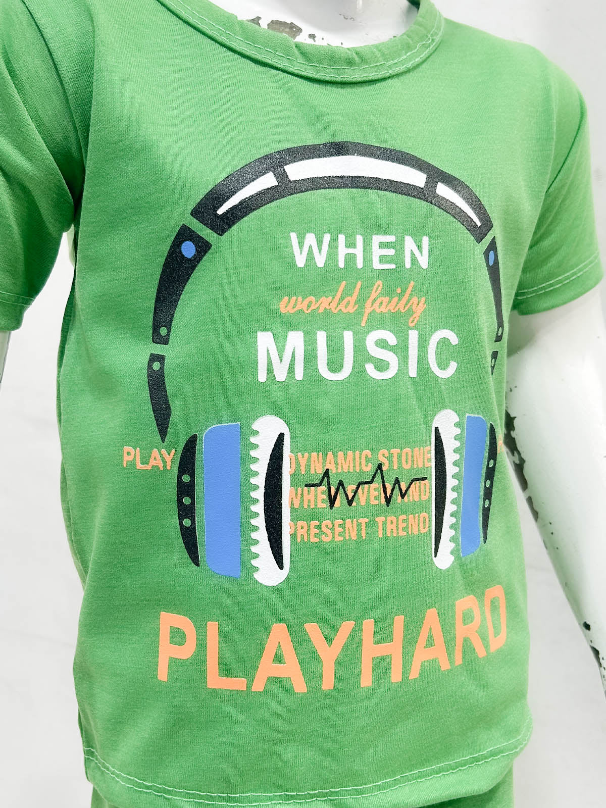 1Yr - 4Yrs Music Green Suit For Kids RG BS643