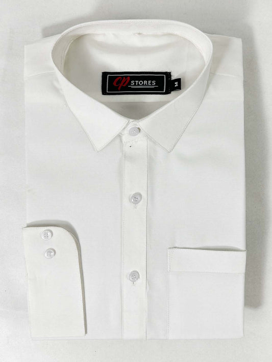 785-1 White Stitched Suit Kameez Shalwar For Men MSK297