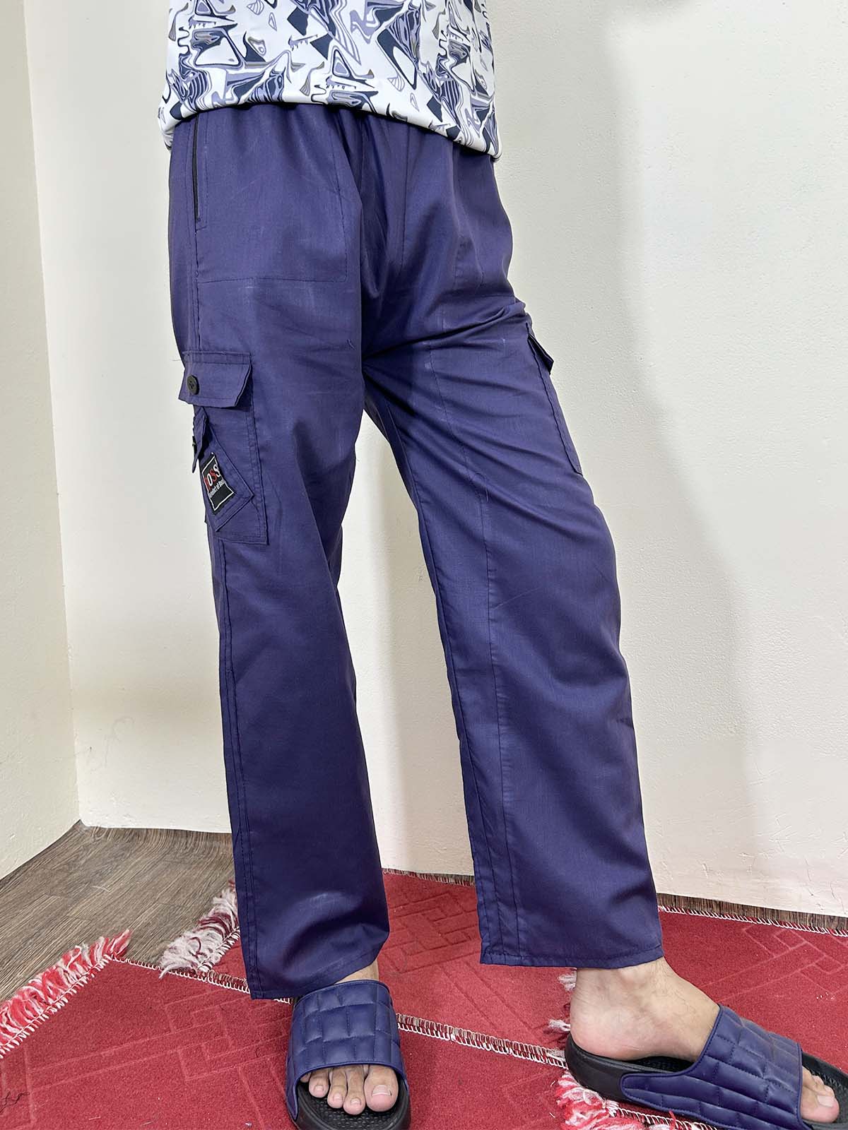 Purple Cotton Trouser For Men HG MT205