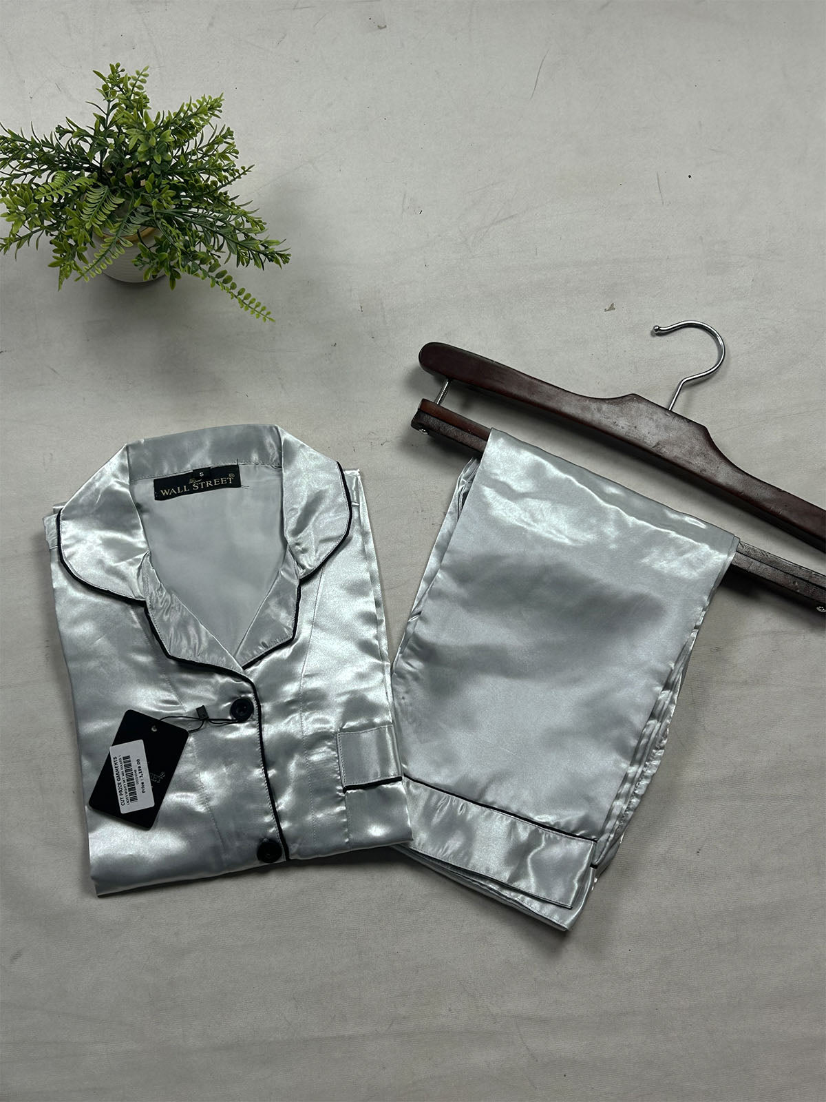 Grey Goose Silk Night Suit For Womens/Girls WNS67