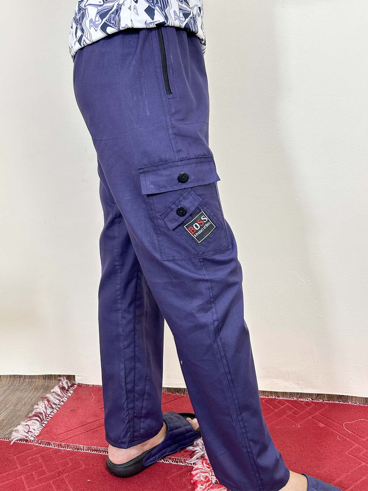 Purple Cotton Trouser For Men HG MT205