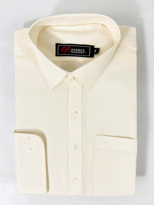 785-4 Cream Stitched Suit Kameez Shalwar For Men MSK298