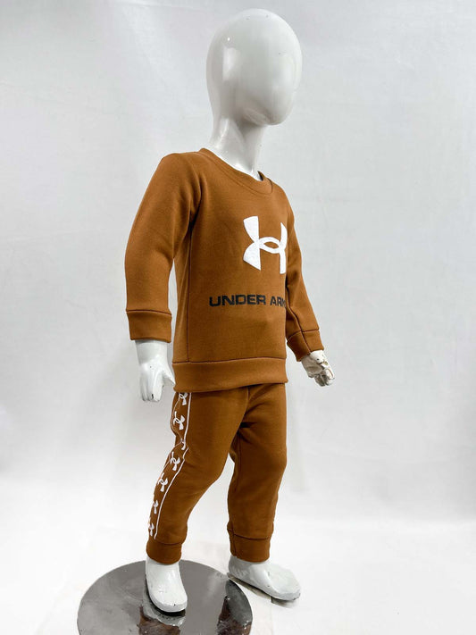 1Yr - 4Yrs Fleece UA Brown Suit For Kids SF BS537