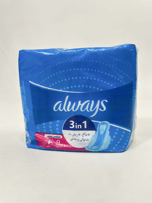 Always 3 in 1 MAXI THICK 9 Pcs Sanitary Pads