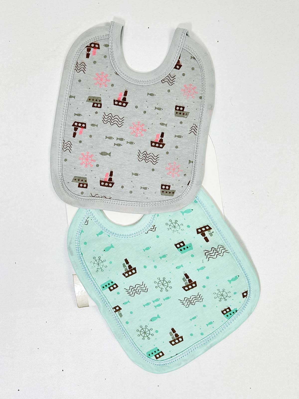 D13 Pack Of 2 Soft and Absorbent Bibs for Newborn NBC24