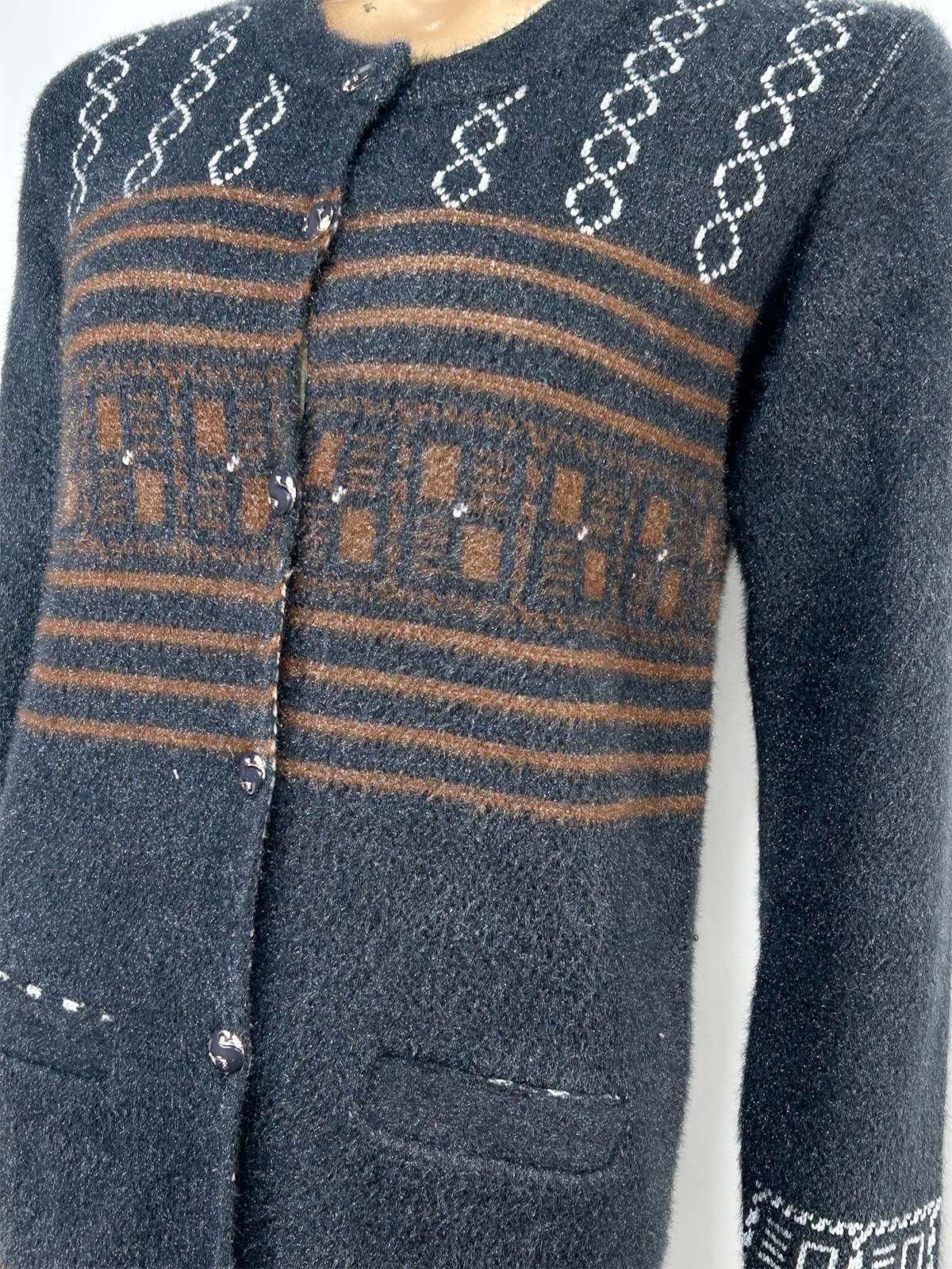 Charcoal Rabbit Wool Full Sleeves Sweater For Women WSW85