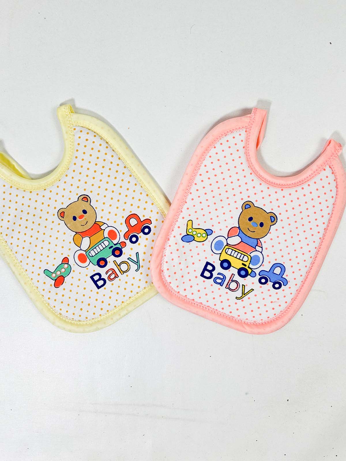 D18 Pack Of 2 Soft and Absorbent Bibs for Newborn NBC25