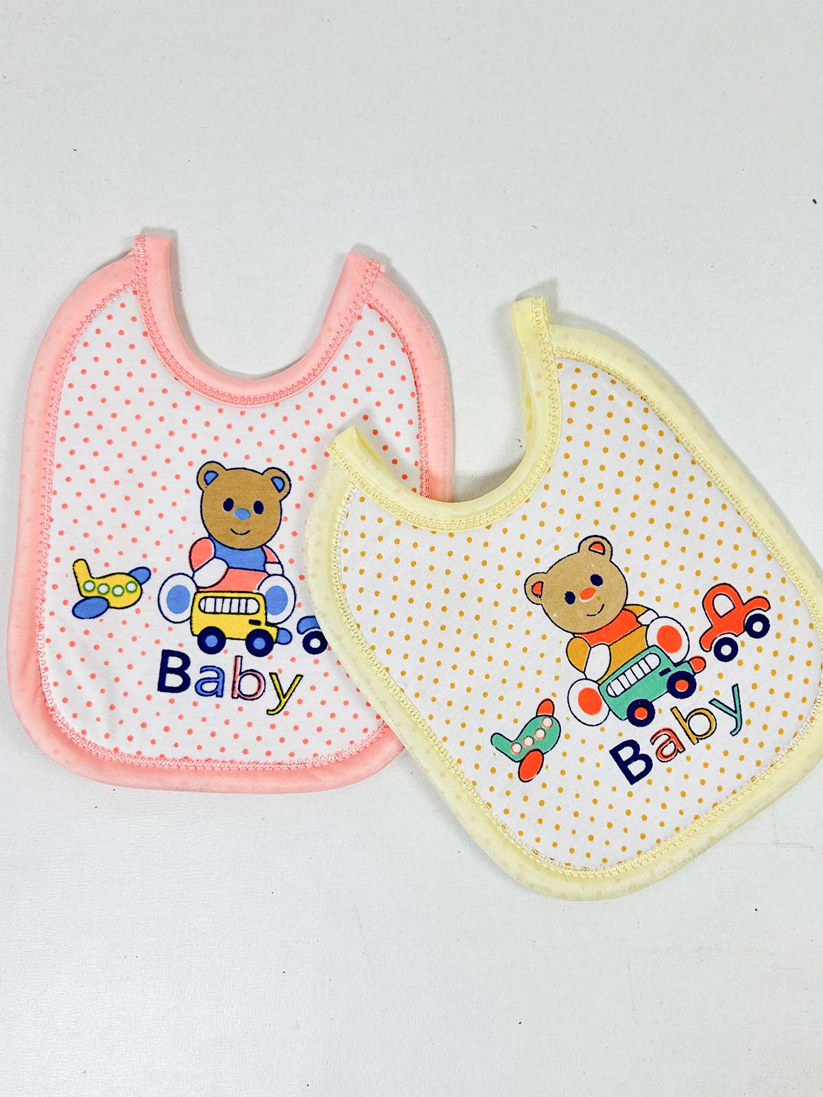 D18 Pack Of 2 Soft and Absorbent Bibs for Newborn NBC25