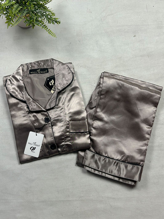 Star Dust Silk Night Suit For Womens/Girls WNS63