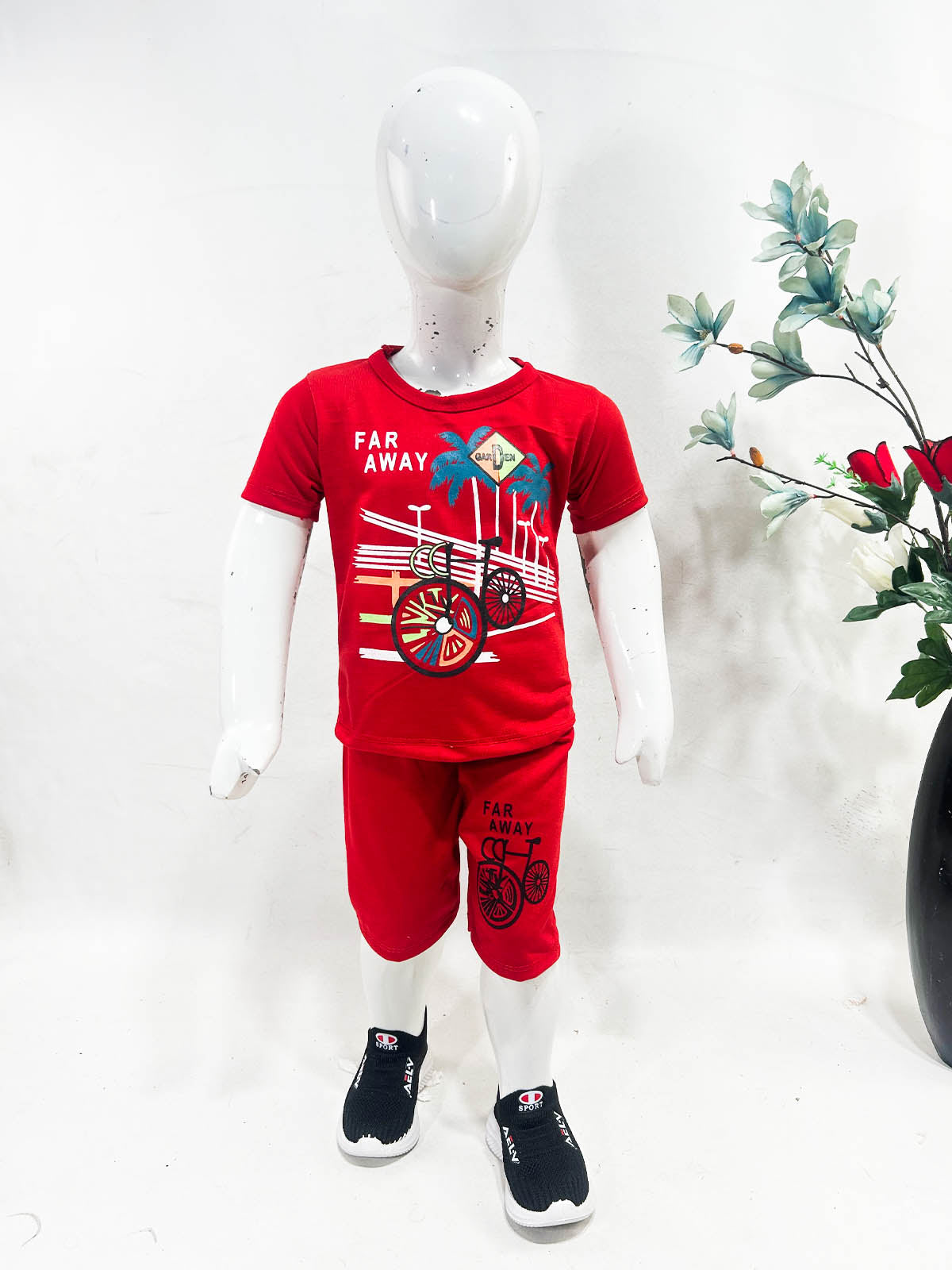 1Yr - 4Yrs Cycle Red Suit For Kids RG BS647