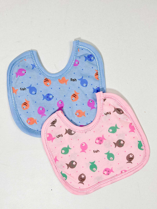 D4 Pack Of 2 Soft and Absorbent Bibs for Newborn NBC28