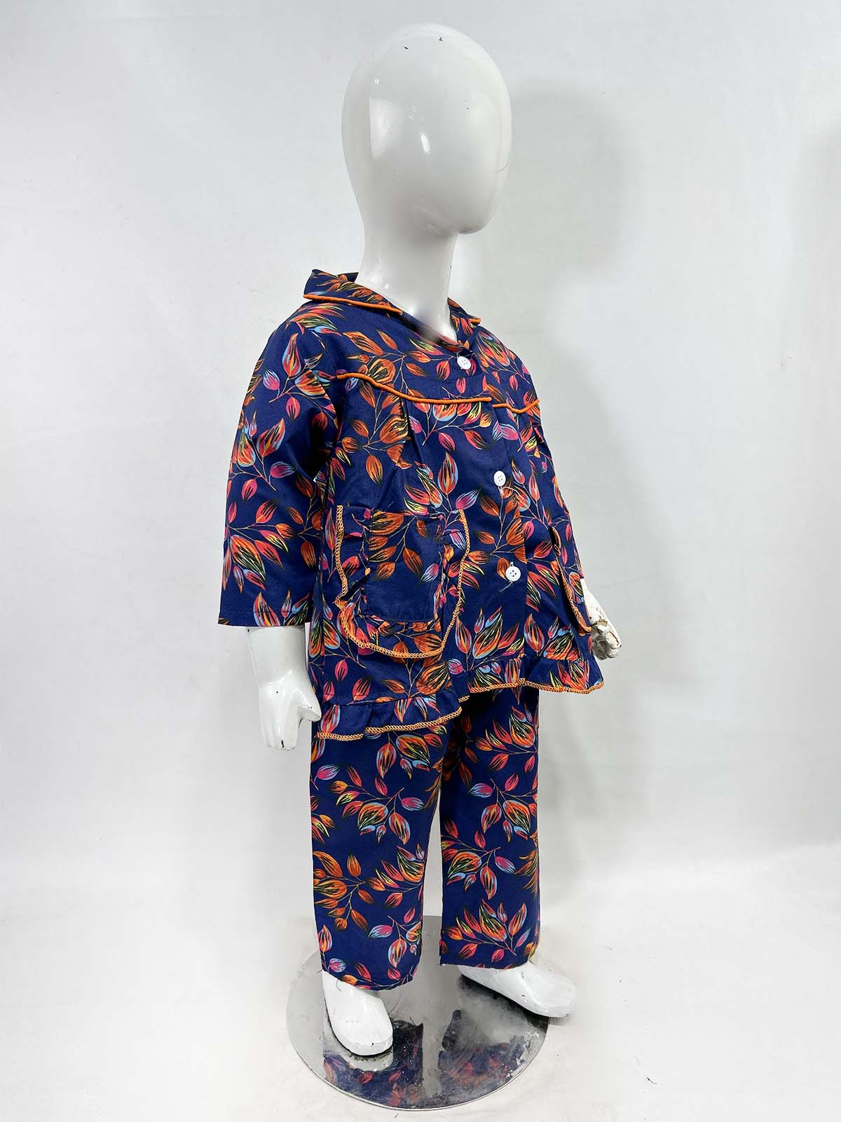 1Yrs - 5Yrs Blue Cotton Night Suit For Girls NG GNS25