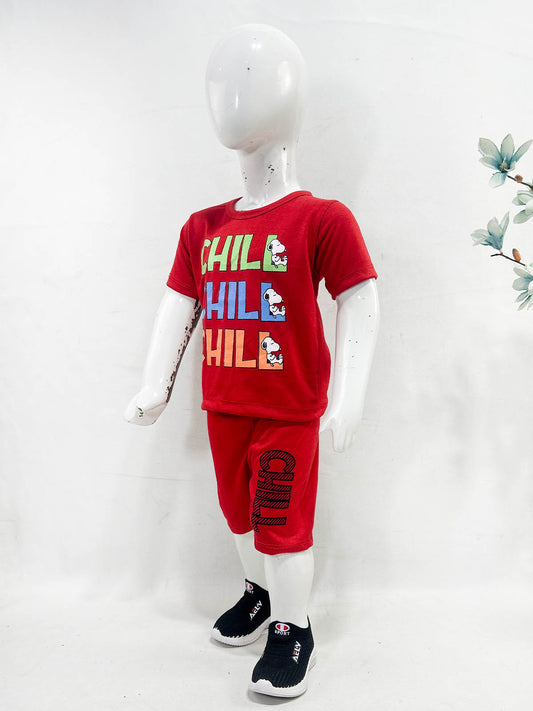 1Yr - 4Yrs Chill Red Suit For Kids RG BS651