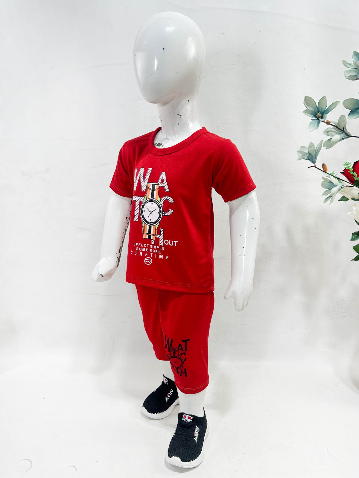 1Yr - 4Yrs Watch Red Suit For Kids RG BS654