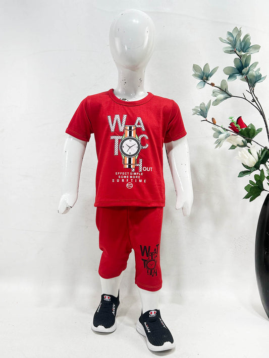1Yr - 4Yrs Watch Red Suit For Kids RG BS654