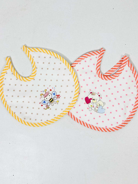 D22 Pack Of 2 Soft and Absorbent Bibs for Newborn NBC37