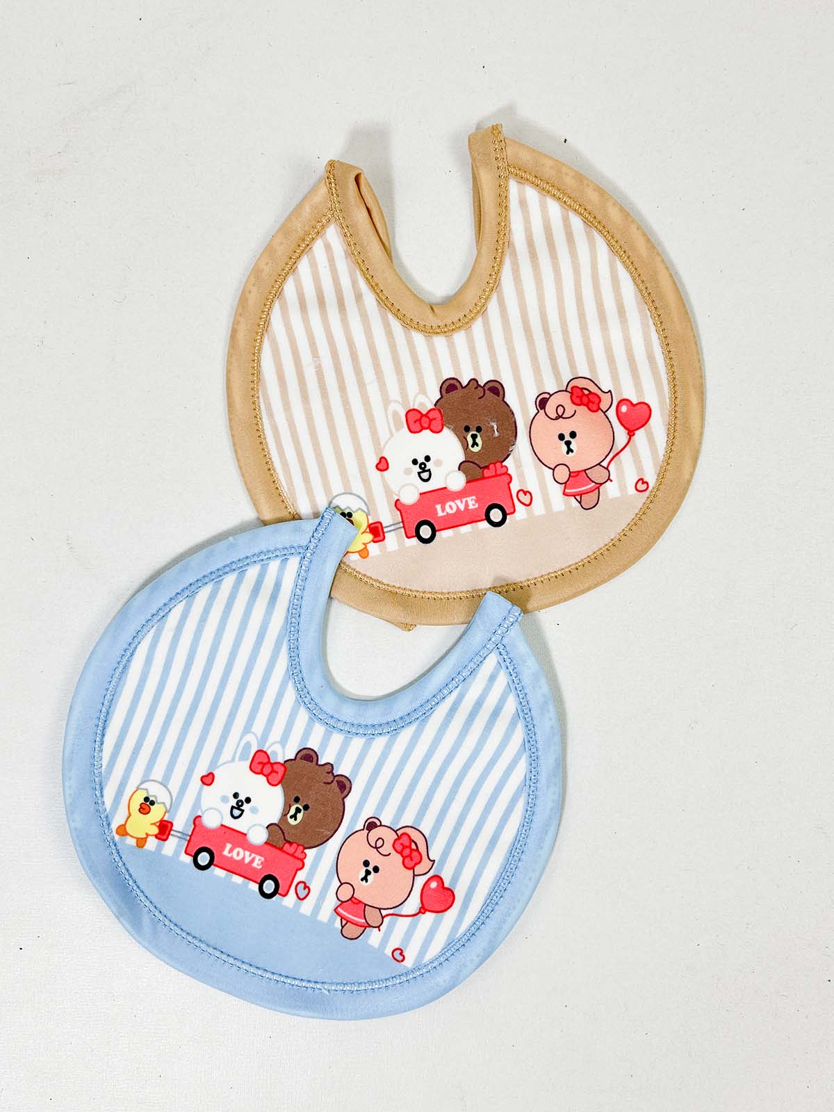 D21 Pack Of 2 Soft and Absorbent Bibs for Newborn NBC38