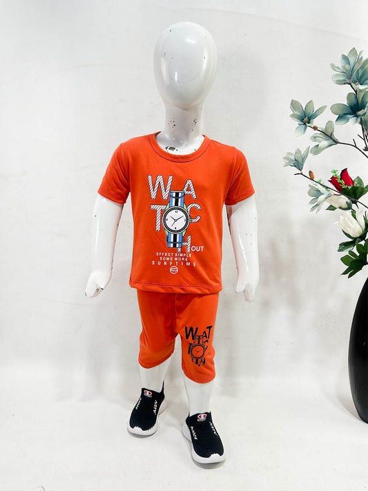 1Yr - 4Yrs Watch Orange Suit For Kids RG BS655
