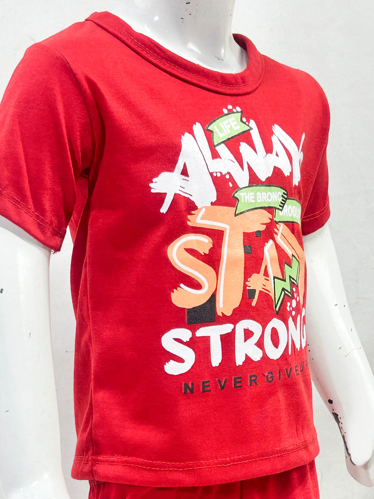 1Yr - 4Yrs Strong Red Suit For Kids RG BS657