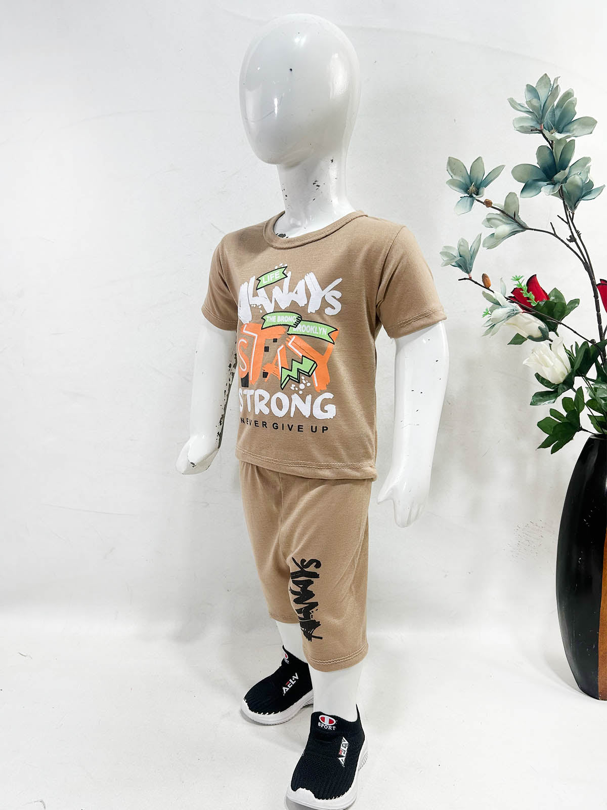 1Yr - 4Yrs Strong Brown Suit For Kids RG BS658