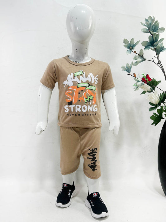 1Yr - 4Yrs Strong Brown Suit For Kids RG BS658