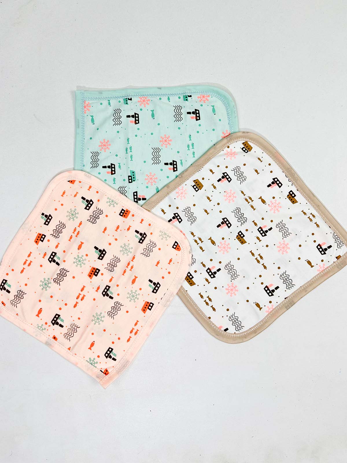 D3 Pack Of 3 Face Towels/Napkins For Newborn NBC23