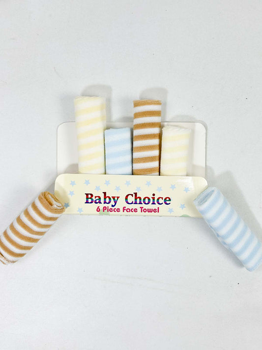 Pack Of 6 Soft and Absorbent Towel for Newborn - Multicolor NBC45