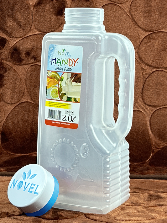 Blue Plastic Transparent Water Bottle - 2000ML