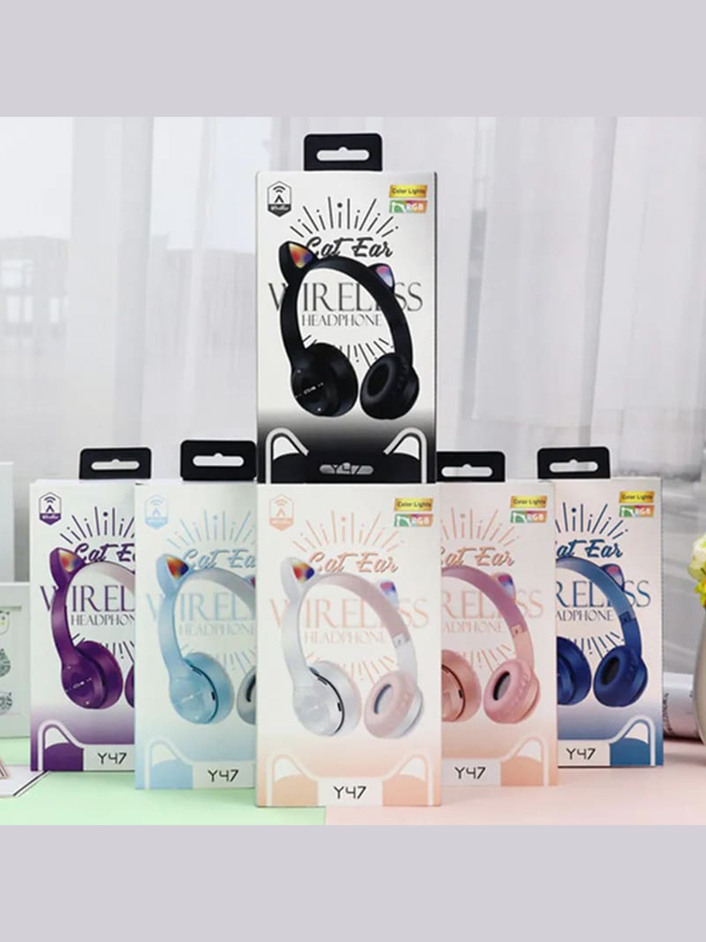 Pink P47 Wireless Headphone For Girls MA52