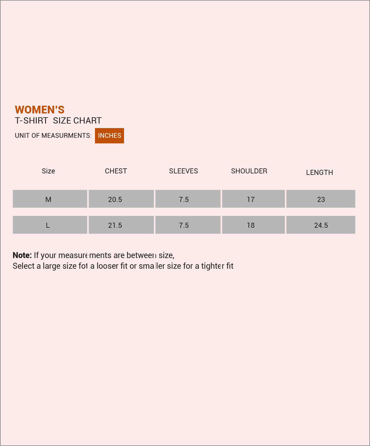 Crew Neck T-Shirt for Women Baby Pink