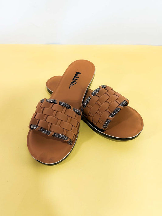 Brown Casual Slipper for Women WS58