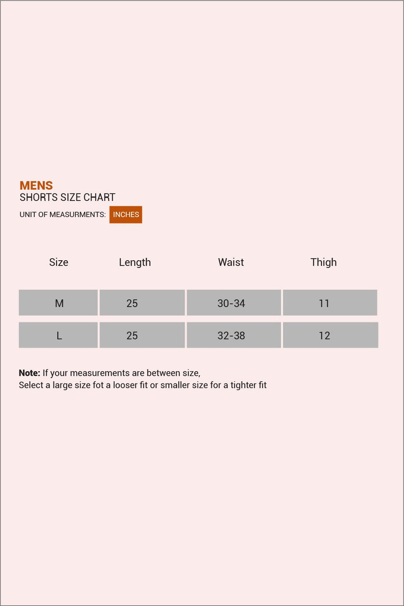 Grey Printed Cotton Short for Men MS129