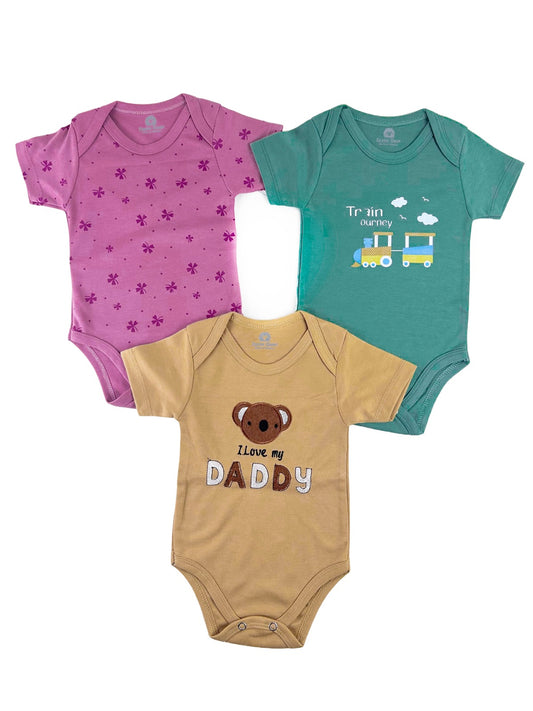 0Mth - 9Mth Pack of 3 Romper For Newborn ZC NBR82