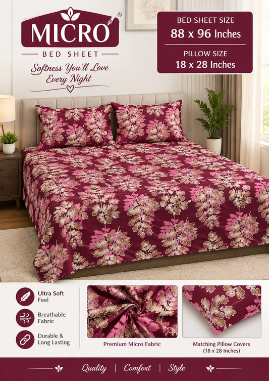 3Pc Double Bed Sheet BS135