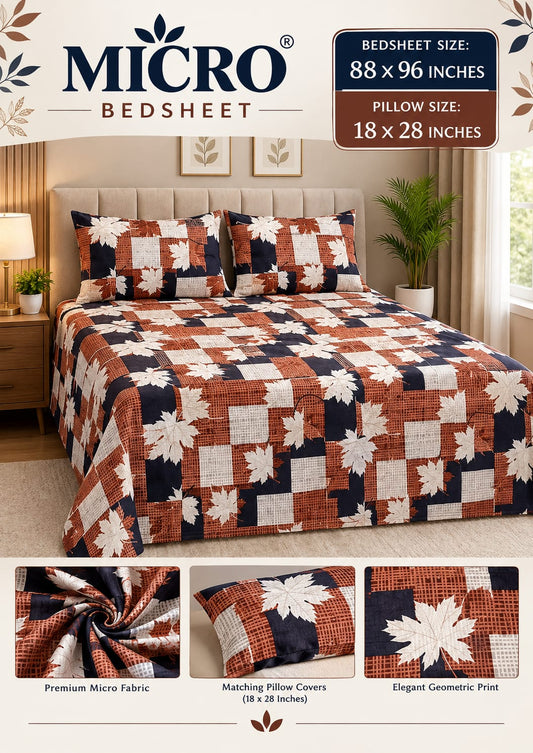 3Pc Double Bed Sheet BS140