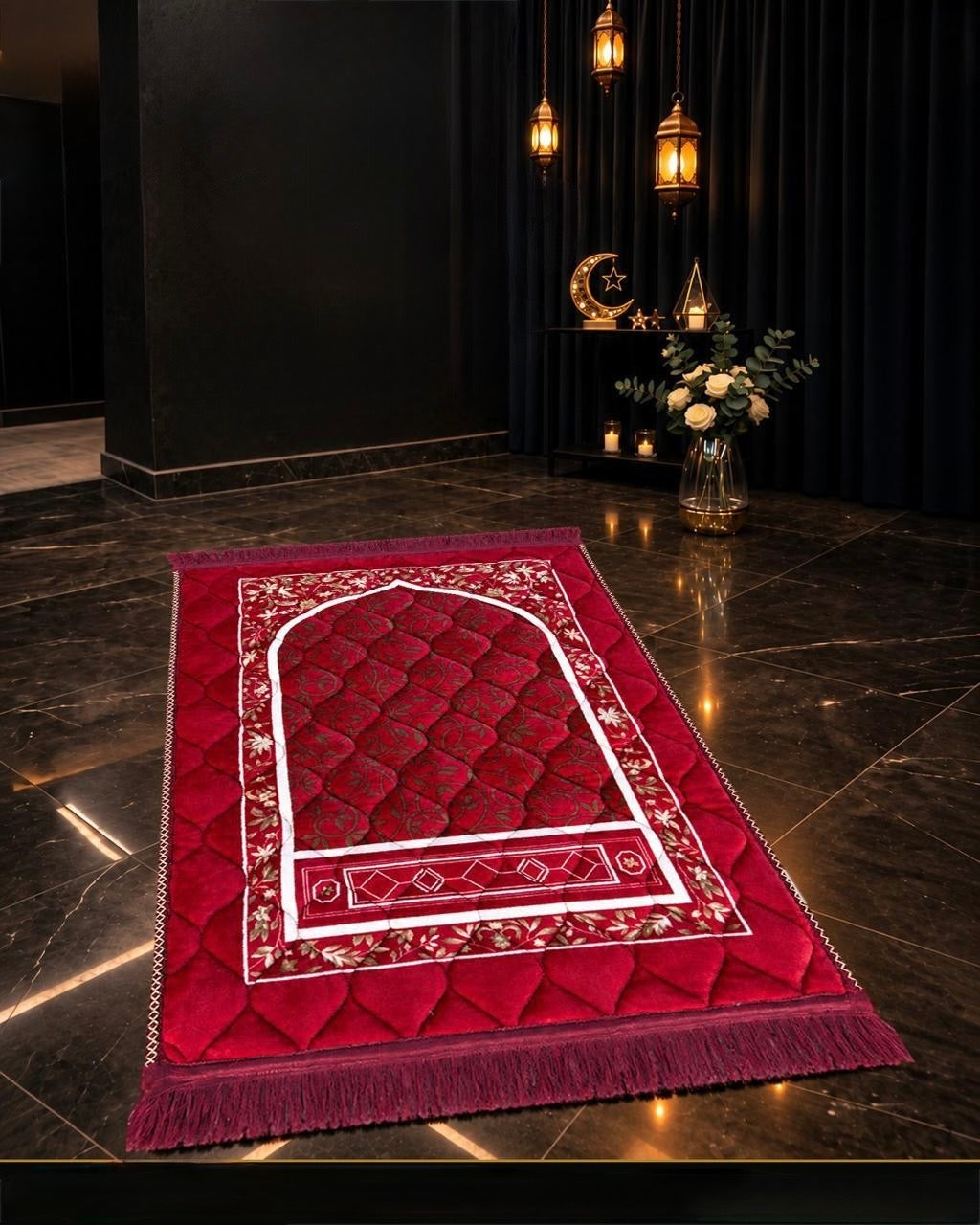 Red Jae-Namaz / Prayer Mat 70 x 105 Multidesign JAE10