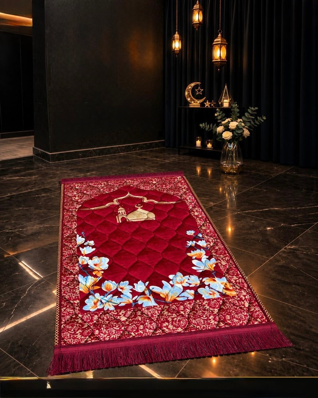 Red Jae-Namaz / Prayer Mat 70 x 105 Multidesign JAE10