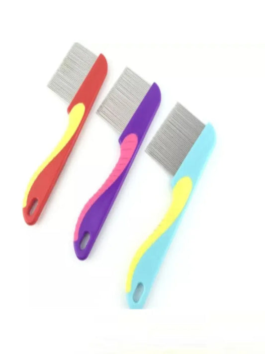 Long Pins Stainless Steel Anti Lice Comb - Multicolor Large