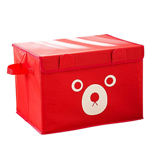 Panda Design Soft Fabric Storage Bag Red