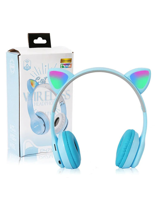 Light Blue P47 Wireless Headphone For Girls MA51