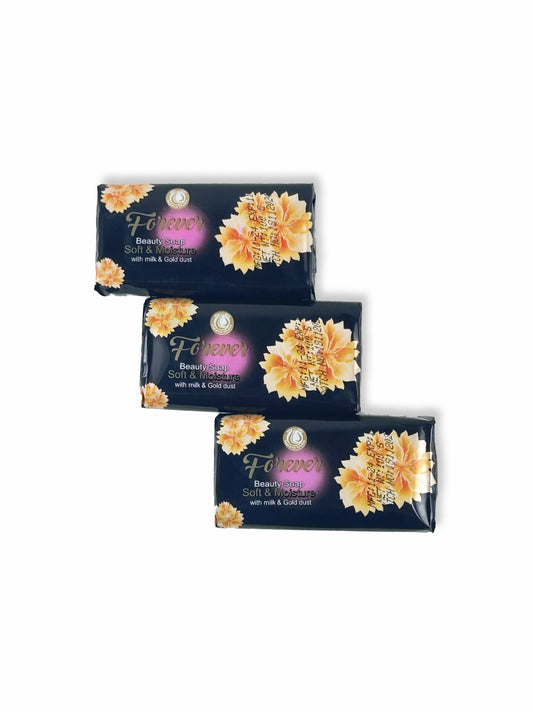 Pack of 3 Forever Milk With  Gold Dust Beauty Soap