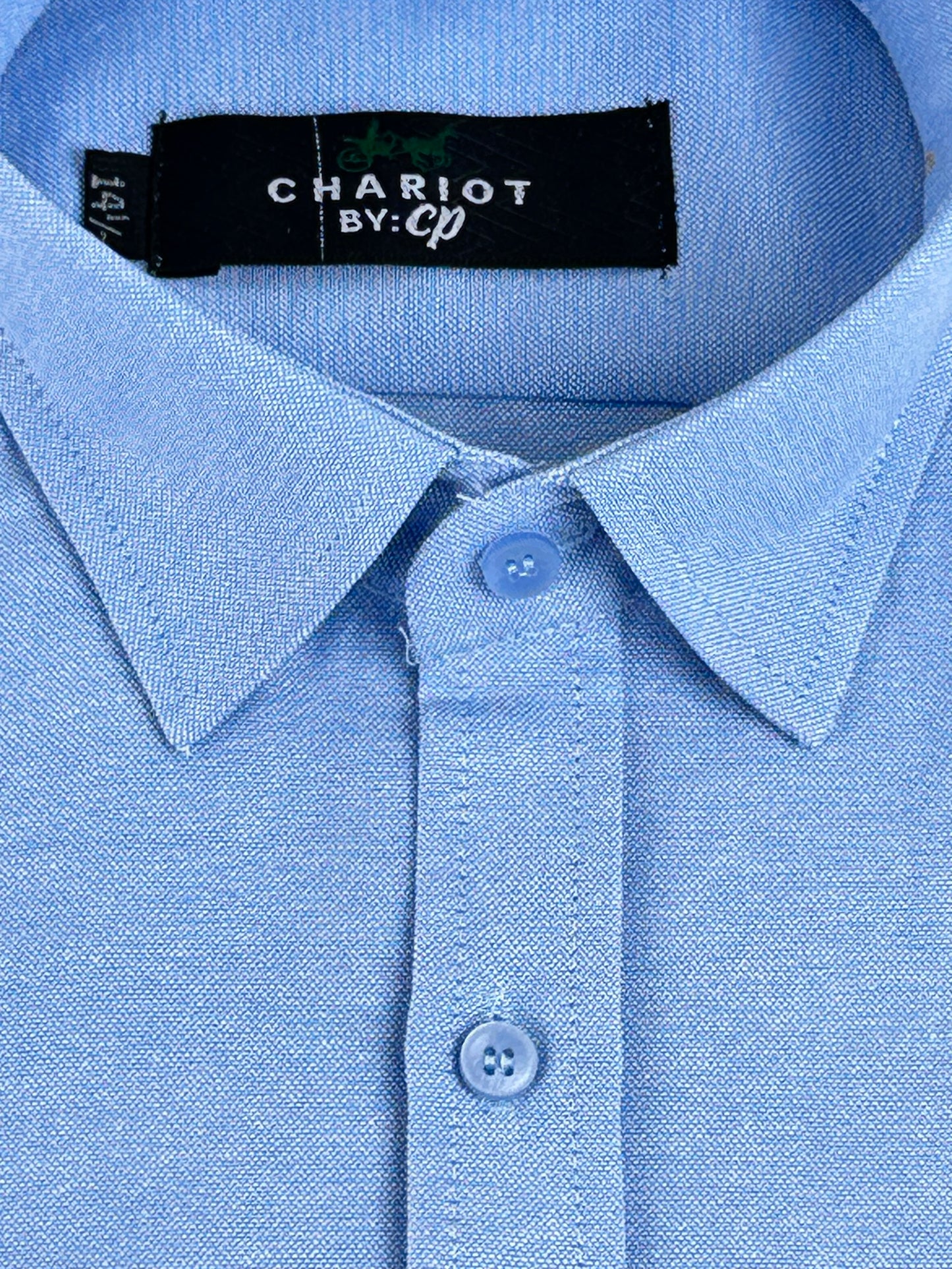 CH Men's Chambray Formal Dress Shirt Sky Blue MFS282