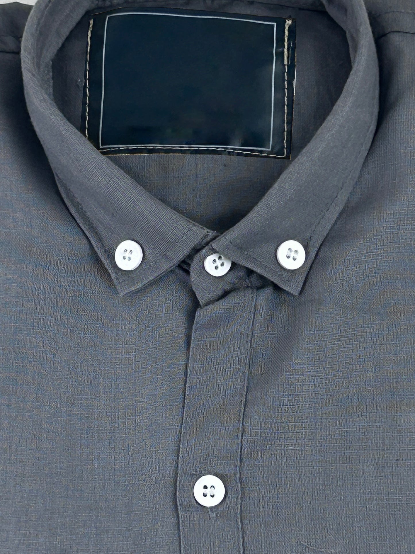 Men's Chambray Casual Shirt Grey