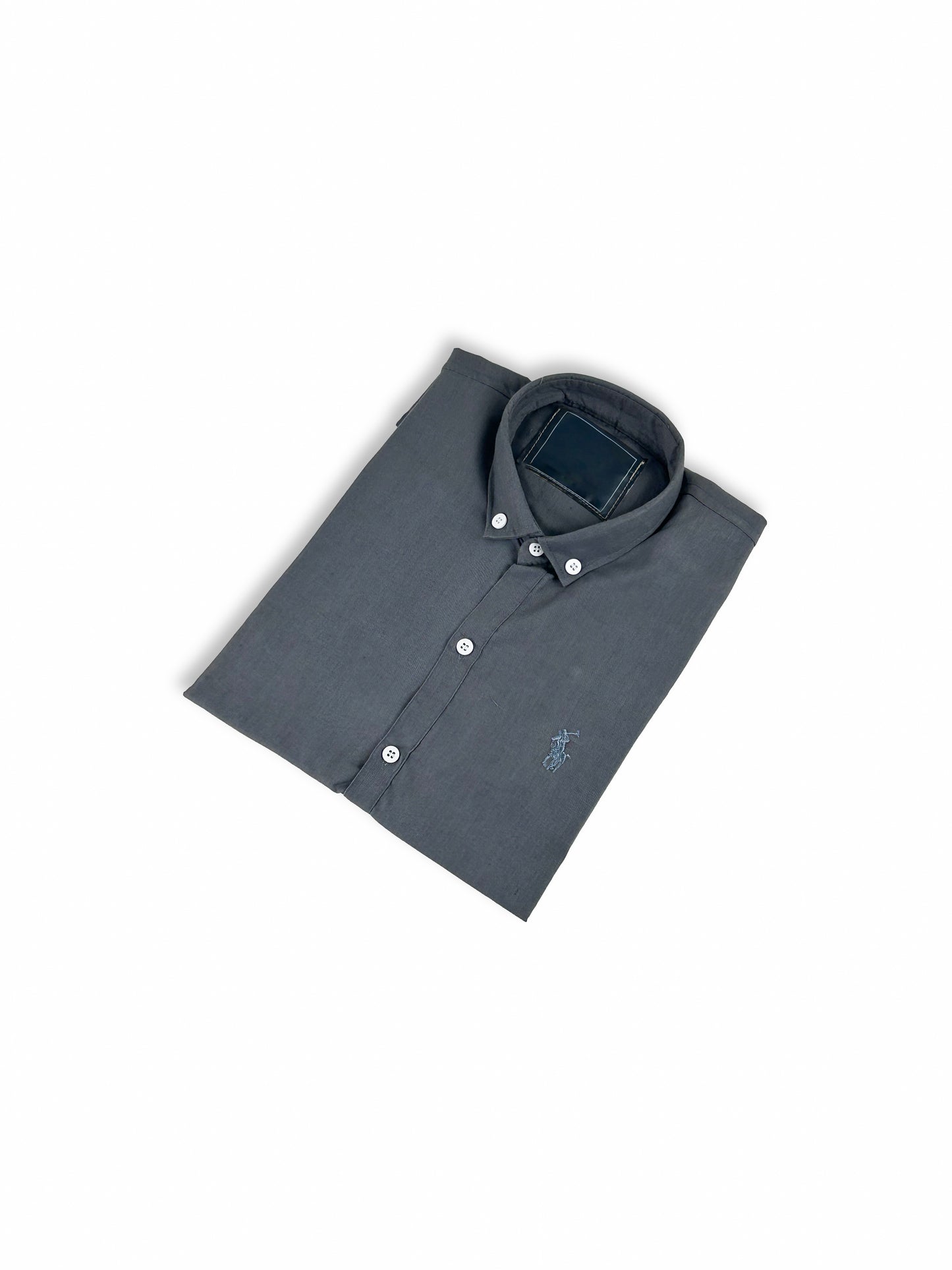 Men's Chambray Casual Shirt Grey