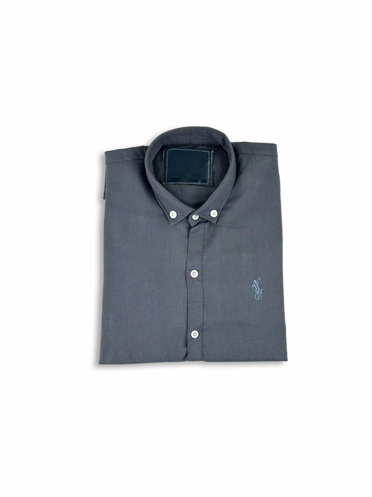 Men's Chambray Casual Shirt Grey