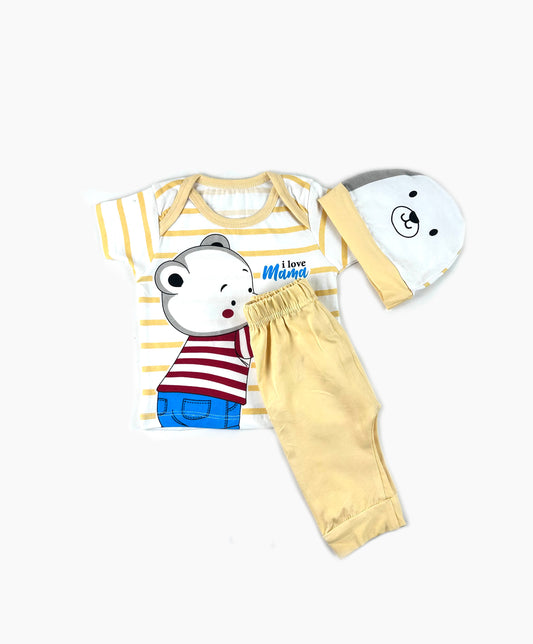 3Mth - 9Mth Little Artist Fawn Baba Suit For Newborns UG NBS510