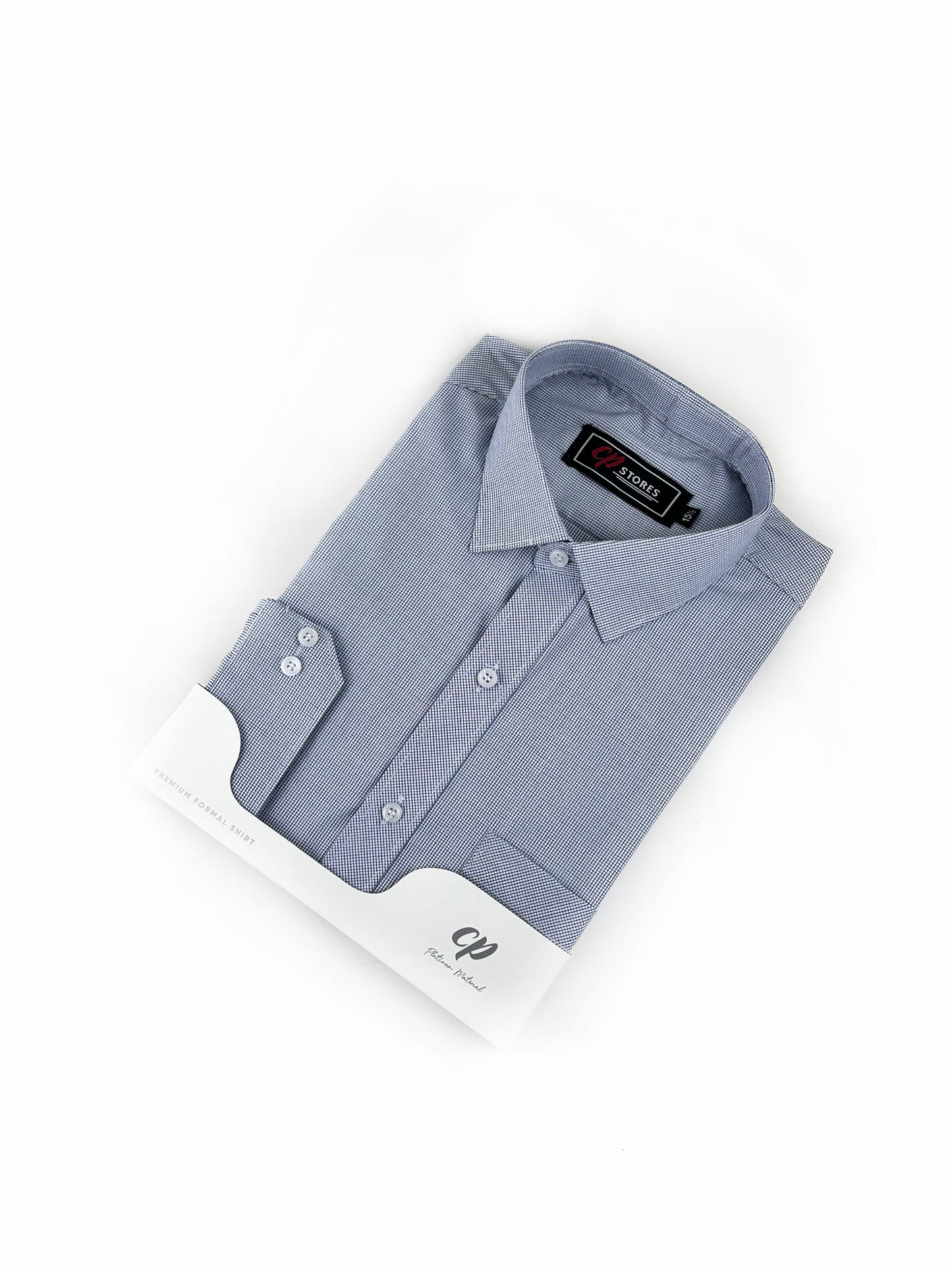 Dark Blue Checks Formal Dress Shirt For Men MFS277