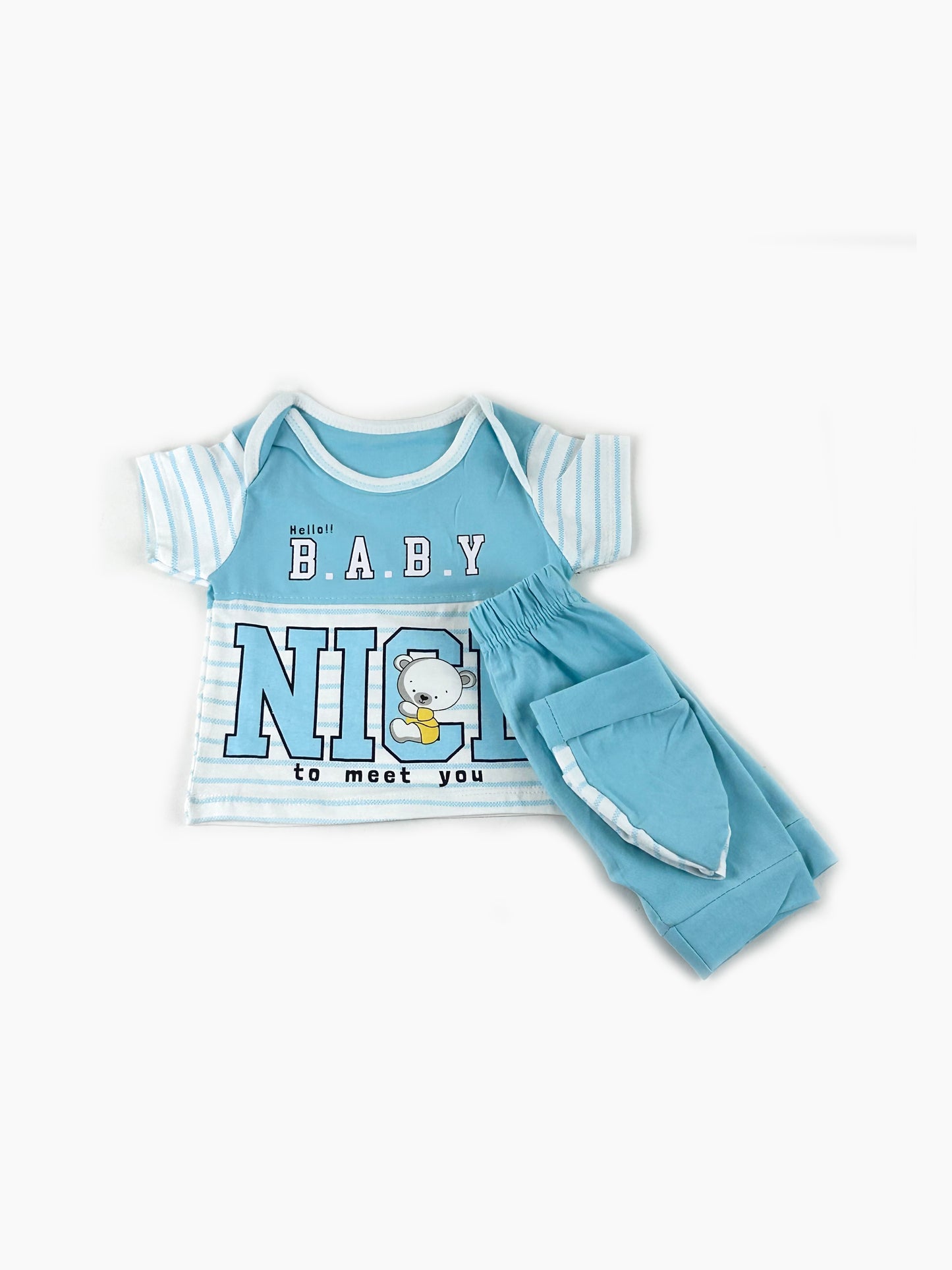 0Mth - 3Mth Baby Ferozi Baba Suit For Newborns NBS529