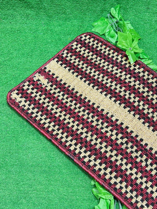 Anti-Slip Maroon Floor Mat | Room Mat Design 77