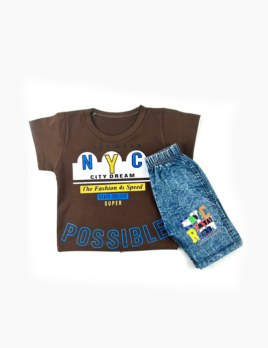 3Mth - 9Mth NYC Brown Baba Suit For Newborns RZ NBS500